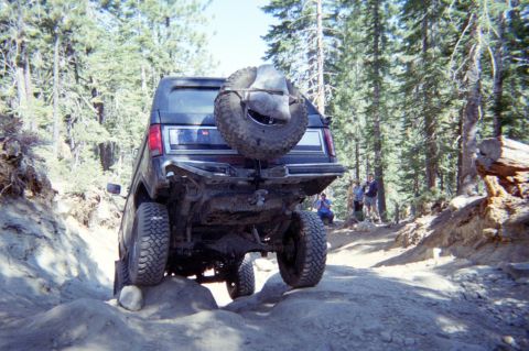 1967 Ford Bronco - Diving down the top of big sluice 9/2002