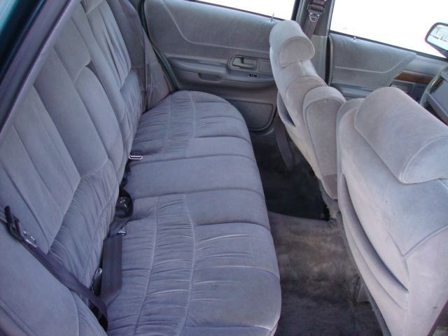 1993 Ford Crown Victoria interior, gray cloth seats, rear view
