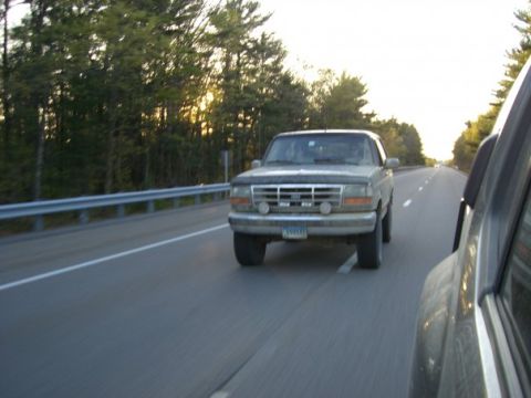 1994 Ford Bronco - Driving down the highway in my 1994 Ford Bronco.