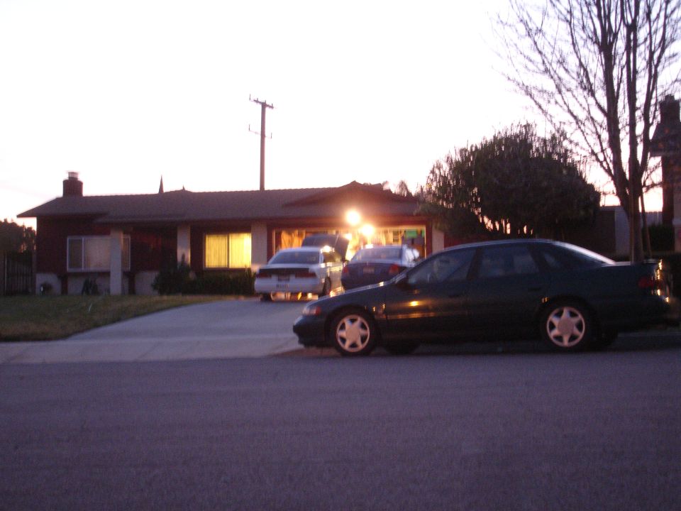 Dark sedan, side view, 1995 model year