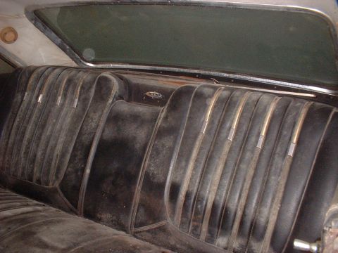 1963 Ford Galaxie - Interior view of the rear seat in a 1963 Ford Galaxie.