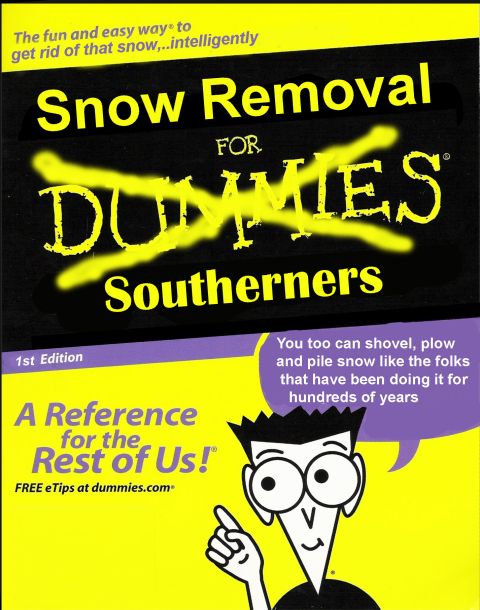 1971 Ford Ranchero - This book cover advertises snow removal tips for Southerners, a cartoon character and website information.