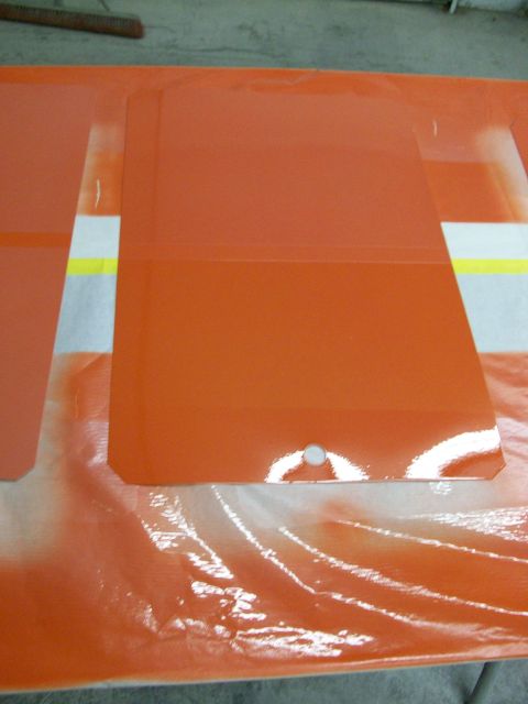 1973 Ford Ranchero - This was the best one: its a base/clear combo: Omni AU "prophet orange" base coat, then a thin coat of PPG DBC500 binder with a little Omni…