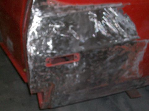 1973 Ford Ranchero - lousy picture, but the right rear quarter had been poorly repaired previously; it looks like they probably backed into something. Instead o…
