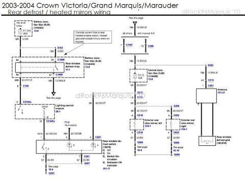 1996 Mercury Grand Marquis - 2003-2004 CV/GMQ/MM Defrost