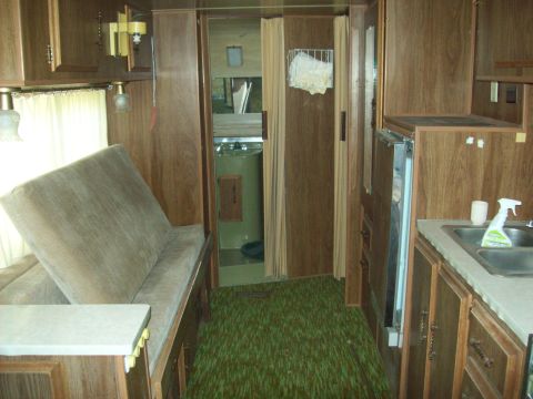 1985 Ford Bronco - This photo shows the interior of a camper, not a 1985 Ford Bronco.