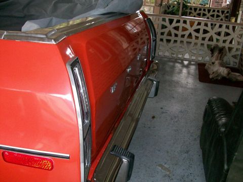 1973 Ford Ranchero - I got rear-ended this summer, by an Escalade, so the tailgate has a dent