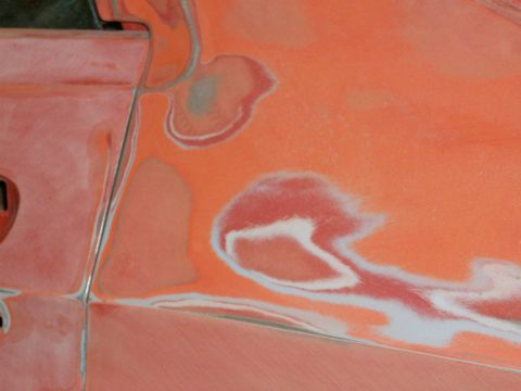1973 Ford Ranchero - the car was originally 2B "bright red", then it was painted orange, then repainted the current orange; most of the fenders, half of the doo…
