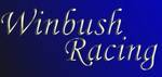 1992 Ford Mustang - Logo for Winbush Racing displayed on a blue gradient background.