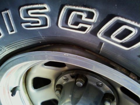 1990 Ford Bronco - Wheel (Rear Pass. Side) %u2013 dented