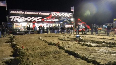 1997 Ford Ranger - An outdoor event features a Traxxas mobile support center with a crowd gathered, and a dirt track set up for remote-controlled vehicles.