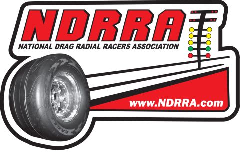 1992 Ford Mustang - Logo for the National Drag Radial Racers Association features a tire and drag strip lights.