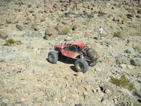 1997 Ford Ranger - This custom buggy navigates a challenging rocky course in a desert environment.