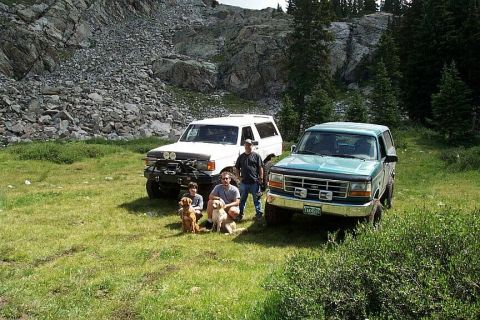 1990 Ford Bronco - Myself & Dave & his son Aaron, happy to be at the top