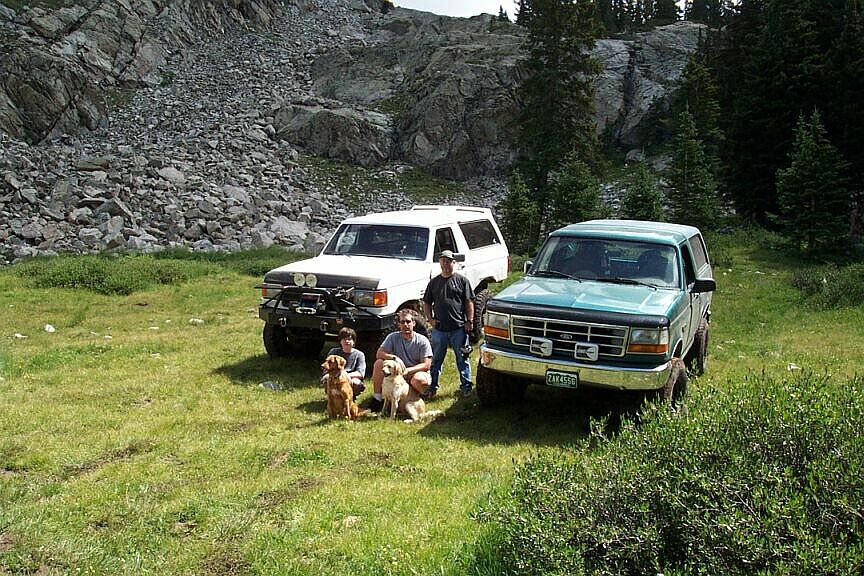 Myself & Dave & his son Aaron, happy to be at the top