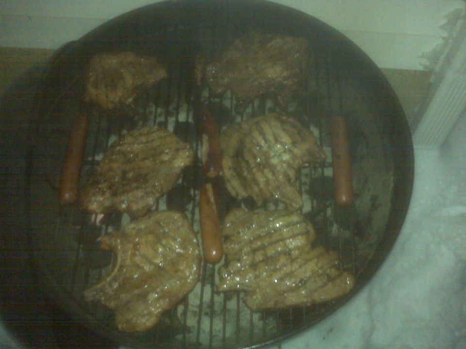 Grillin' in 4' of snow...