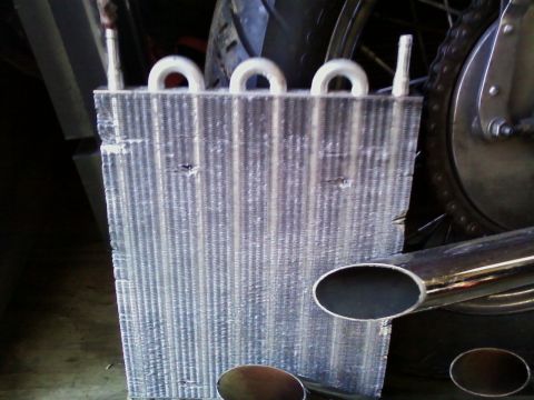 1990 Ford Bronco - This is the cooler that my Bronco came with. I'll replace it with the big Long cooler and use this as my powersteering cooler after the SAS…