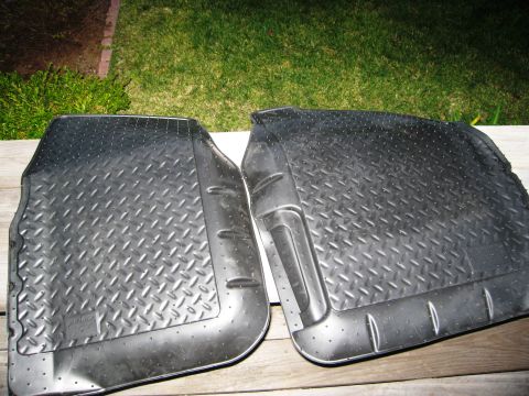 1986 Ford Bronco - These floor mats are designed for vehicle interiors, a durable rubber construction and a textured surface for grip.