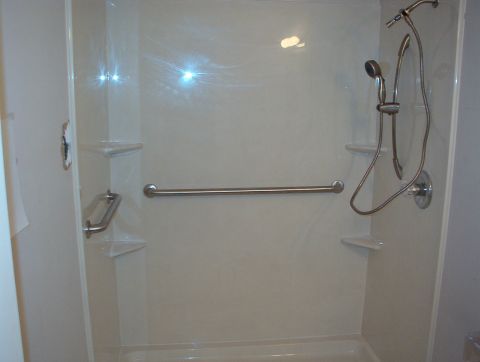 2004 Land Rover Land Rover - This image shows a shower stall, not a 2004 Land Rover Land Rover.