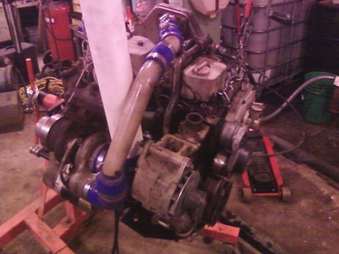 1980 Ford Bronco - I got the rest of the front engine pulleys back on as well.