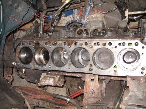 1980 Ford Bronco - This is why I need / get to swap a 4BT into my Bronco. Its a little hard to see, but the pistons in Cyl1 and Cyl5 are twisted, indicating t…