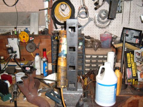1981 Ford LTD - Once all the holes were roughed out I ground the sides smooth, straight, and square with a tungsten carbide burr in my die grinder. I use a…