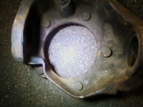 1990 Ford Bronco - Close-up view of a Dana 44 axle housing part, likely from a Ford Bronco.