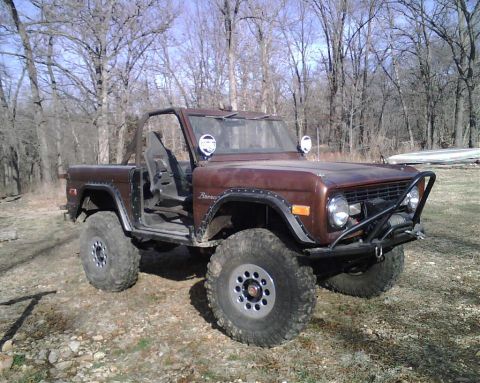 1967 Ford Mustang - This modified Ford Bronco features off-road tires and a custom bumper.
