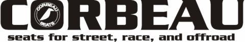 1993 Ford Bronco - Logo for Corbeau seats, advertising their products for street, race, and offroad use.