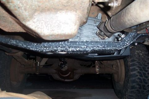 1990 Ford Bronco - Front view; just a bit lower than my transmission xmember