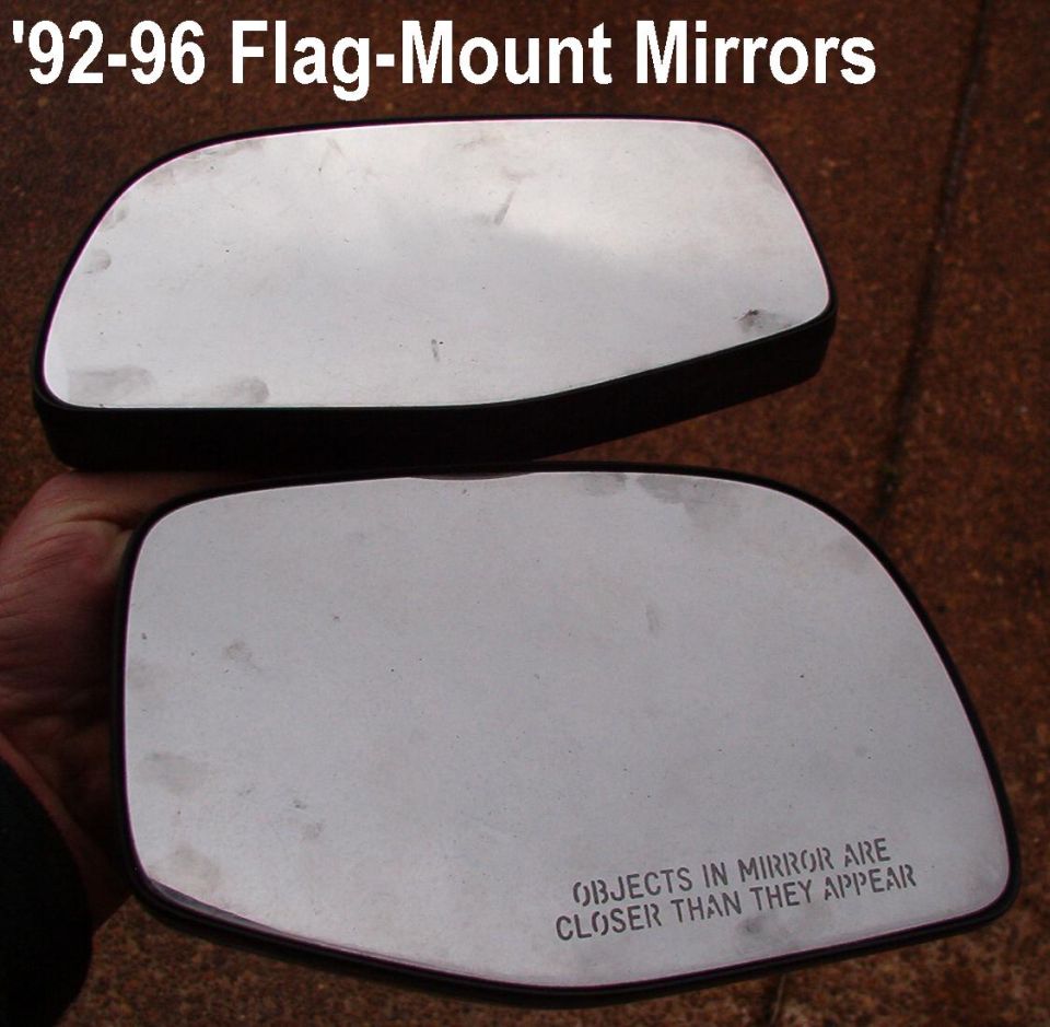 Flag-Mount Mirror Glasses '92-96