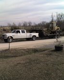 1994 Ford F-350 - Hauling a Gallion road grader from Kansas to Missouri, GVW 24,000