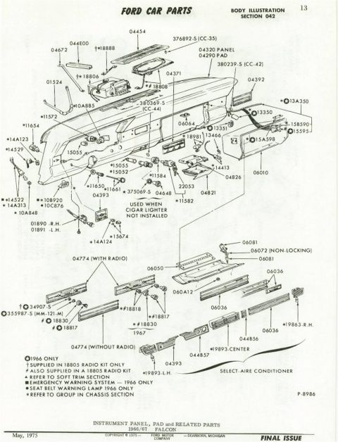 1972 Ford Ranchero - 66 Dash Sketch