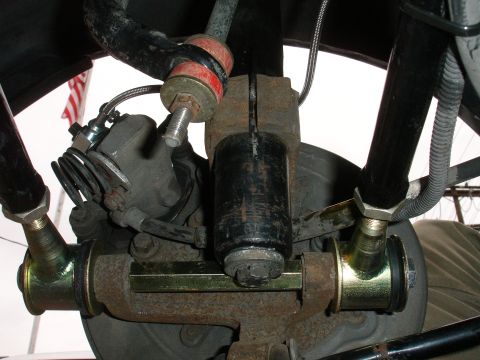1995 Ford Taurus - This photo shows aftermarket suspension components, not a 1995 Ford Taurus.