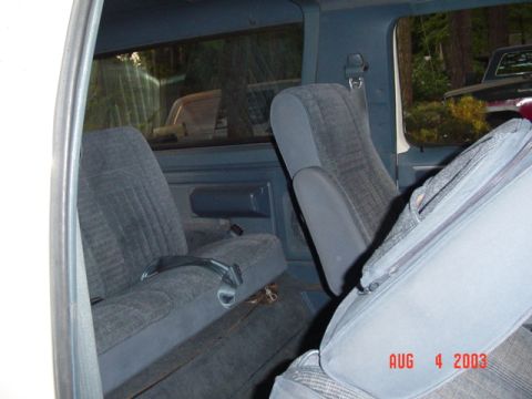 1987 Ford Bronco - Rear seat..