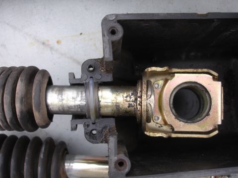 1995 Ford Taurus - Automotive shifter linkage component, likely from a transmission or steering column assembly.