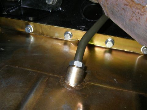 1990 Ford Bronco - Lokar Custom Oil Dipstick in Milodon Pan