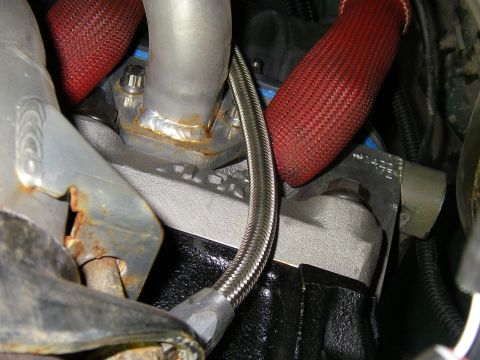 1990 Ford Bronco - Lokar Custom Oil Dipstick Mid-shaft