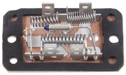 2007 Ford Mustang - A blower motor resistor is shown, a component used in vehicle climate control systems.