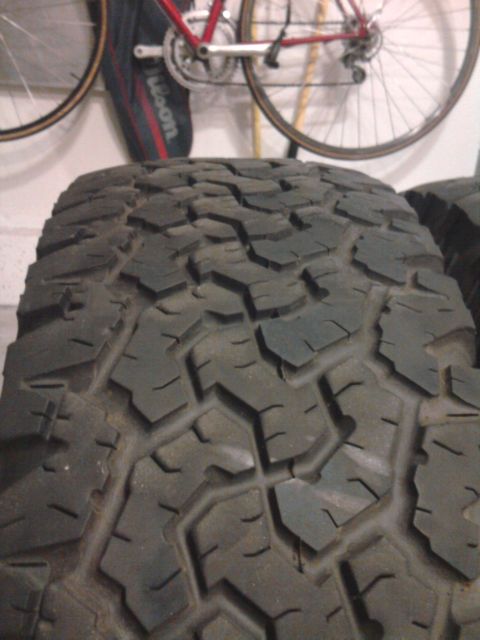 1983 Ferrari Enzo - This image shows a close-up of a tire tread, not a 1983 Ferrari Enzo.