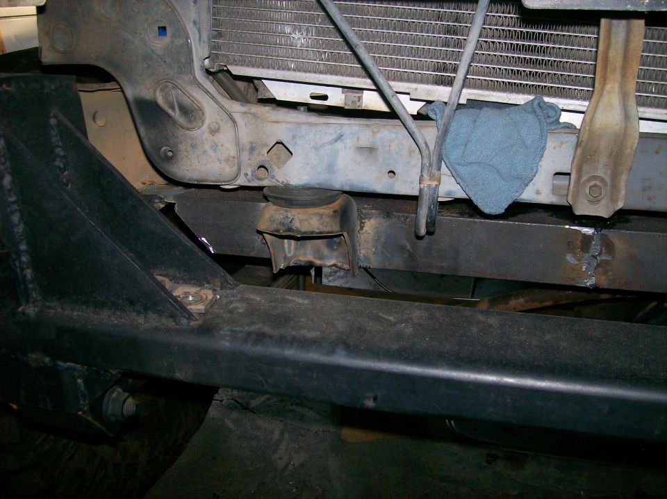 Front bumper and radiator support assembly