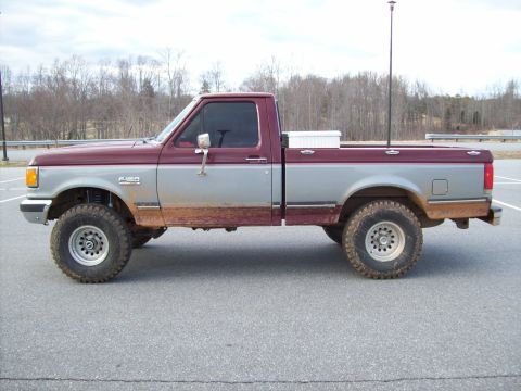 1990 Ford F-150 - Side View after lifting front only