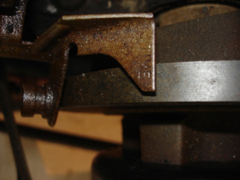 1992 Ford Bronco - A close-up view of a metal engine component shows the number '301' stamped on its surface.