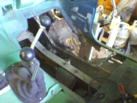 1975 Chevrolet Blazer - the passenger side fllorboard and support is cut out, getting prepped to be repaired