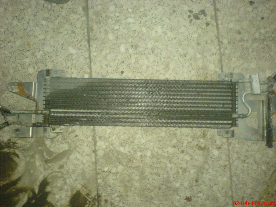 Radiator part on concrete floor
