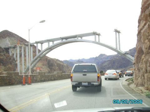 1978 Ford Bronco - checking on the progress of the bridge they are building at Hoover Dam. March 1st, 2010