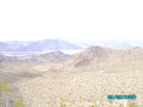 1978 Ford Bronco - A wide view of a desert scene with mountains and a distant body of water, captured on September 3, 2006.