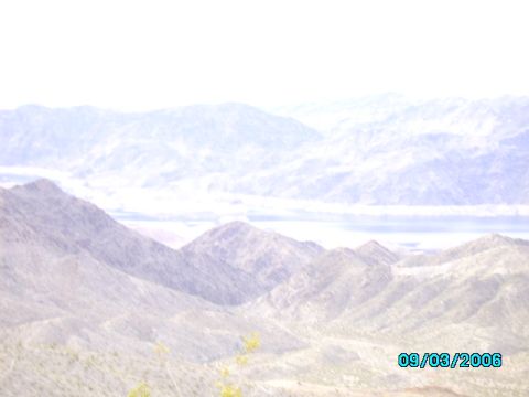 1978 Ford Bronco - A distant view of mountains and a lake, captured on September 3, 2006.