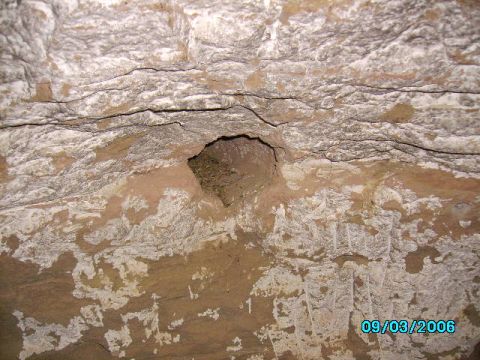 1978 Ford Bronco - The image shows the interior of a cave, with a date stamp indicating it was taken on September 3, 2006.