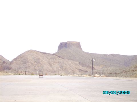 1978 Ford Bronco - Desert scenery with a prominent mesa under a bright sky. The photo was taken on September 3, 2006.